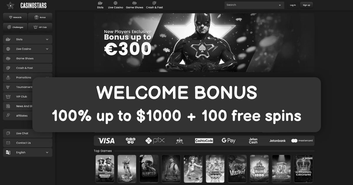 CasinoStars Casino banner